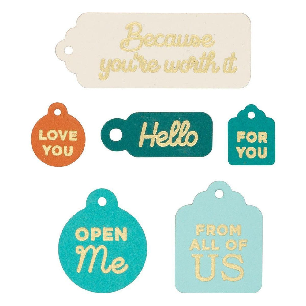 Assorted Tags Etched Dies