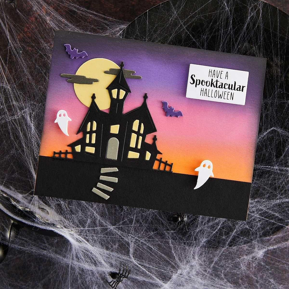 Haunted House Etched Dies