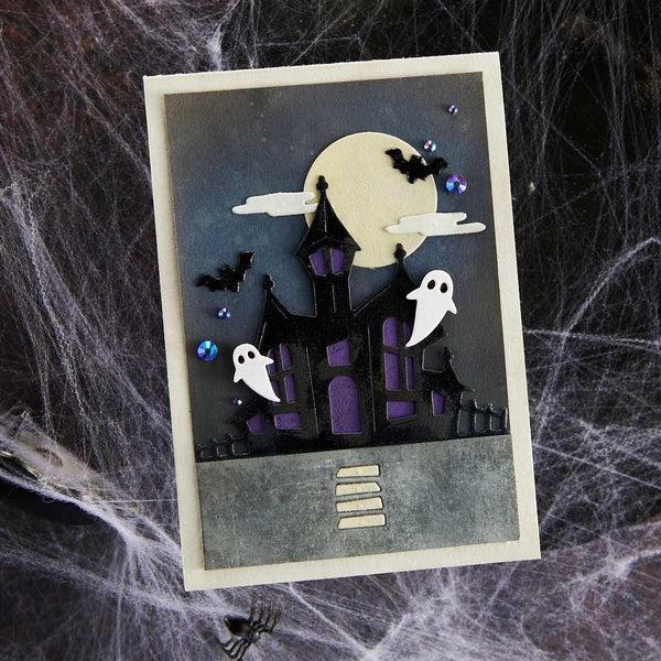 Haunted House Etched Dies