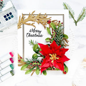Poinsettia Etched Dies from Susan's Holiday Flora Collection by Susan Tierney-Cockburn
