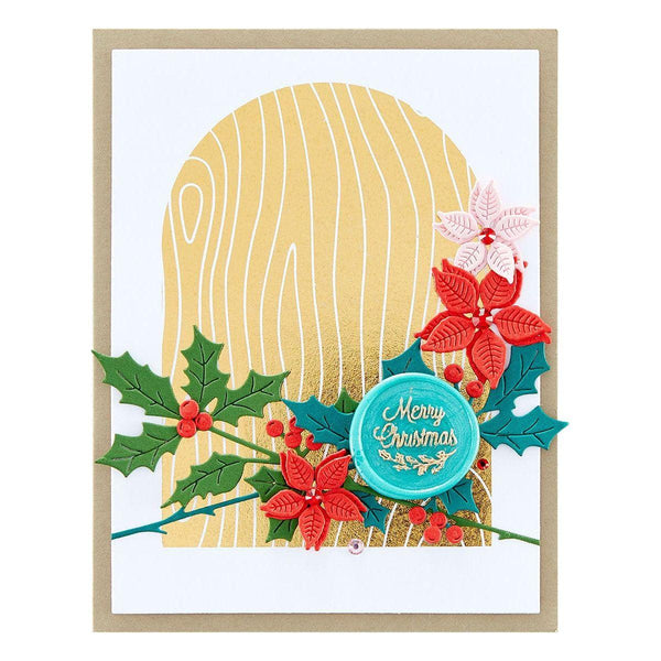 Sealed Holly Sprigs Etched Dies from Sealed for the Holidays Collection