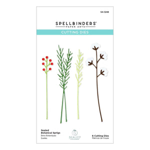 Sealed Botanical Sprigs Etched Dies from Sealed for the Holidays Collection