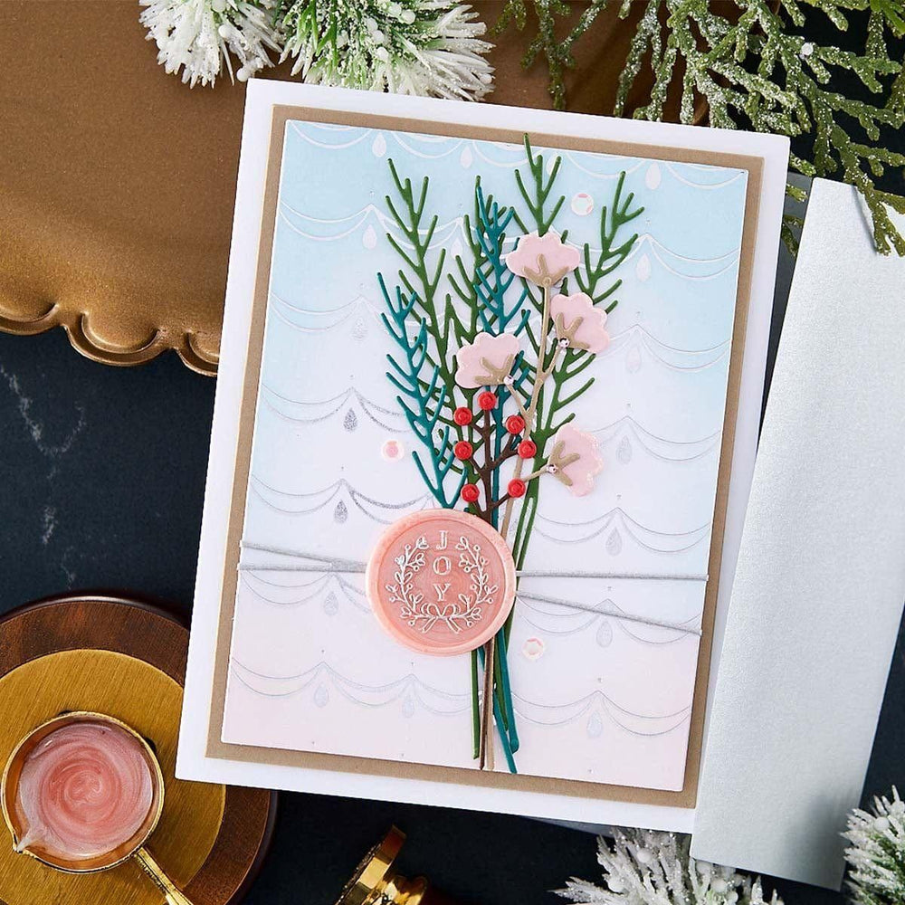Sealed Botanical Sprigs Etched Dies from Sealed for the Holidays Collection