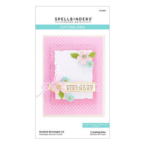 Nestabilities Deckled Rectangles LG Etched Dies