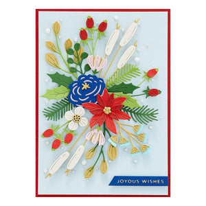 Holiday Blooms Etched Dies
