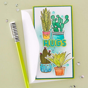 Succulents Stamp & Die Set by Simon Hurley