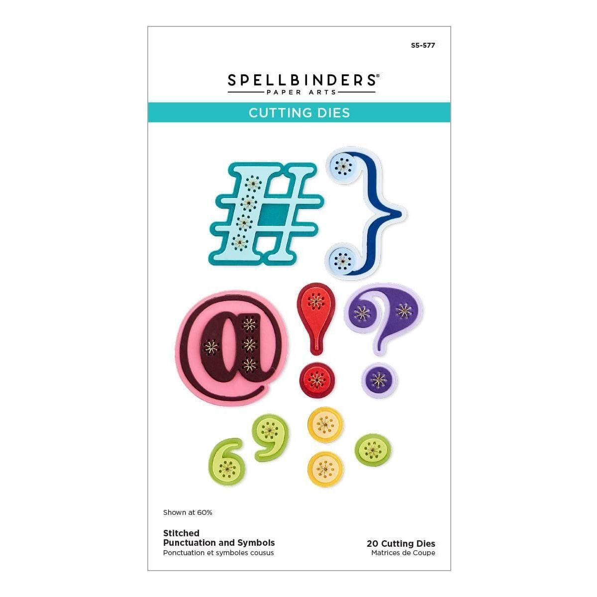 Stitched Punctuation and Symbols Etched Dies from the Stitched Numbers & More Collection