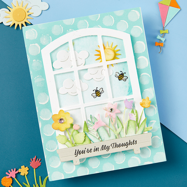Sending Sunshine Sentiments Clear Stamp Set by Tina Smith