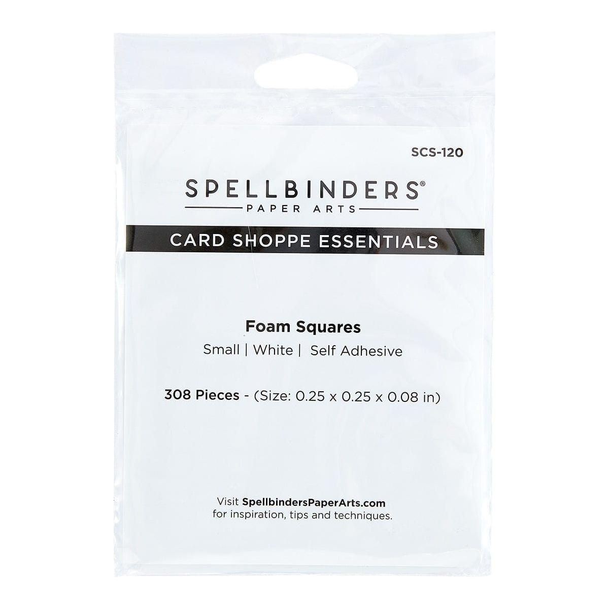 White Foam Adhesive Squares - Small 1/4 IN