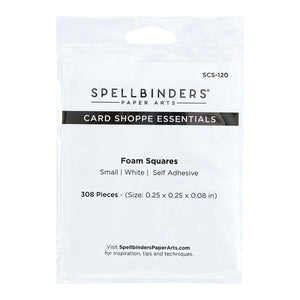 White Foam Adhesive Squares - Small 1/4 IN