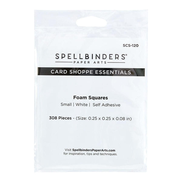 White Foam Adhesive Squares - Small 1/4 IN