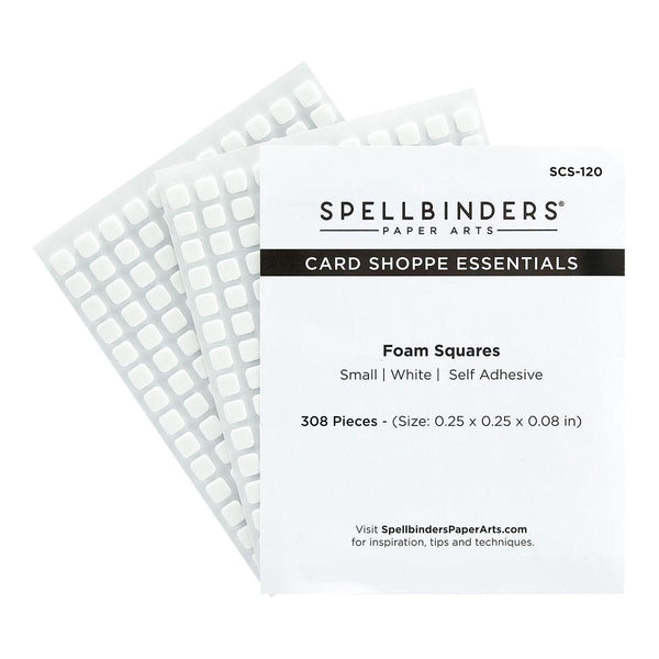 White Foam Adhesive Squares - Small 1/4 IN