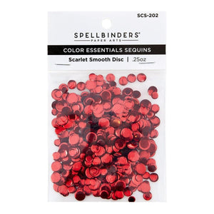 Scarlet Smooth Discs Color Essentials Sequins