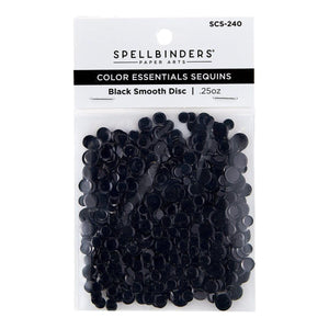 Black Smooth Discs Color Essentials Sequins