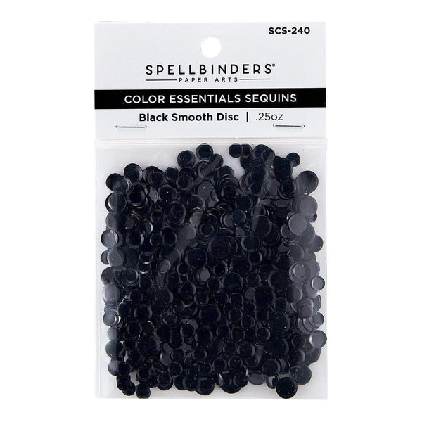 Black Smooth Discs Color Essentials Sequins