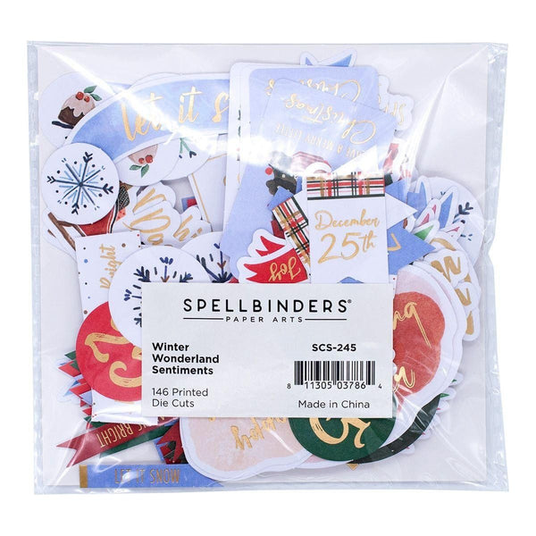 Winter Wonderland Printed Die Cut Sentiments from Winter Wonderland Collection