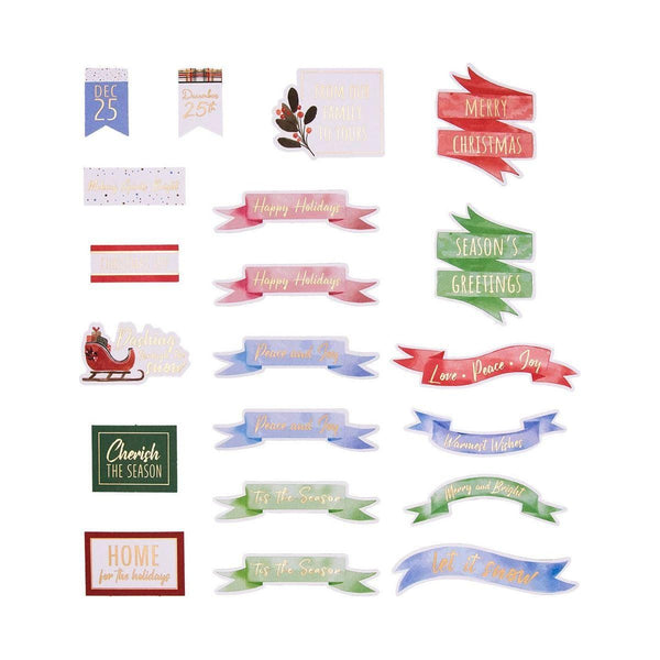 Winter Wonderland Printed Die Cut Sentiments from Winter Wonderland Collection