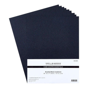 Brushed Black Cardstock - 8.5 x 11" Cardstock