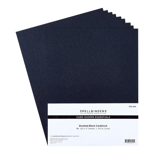 Brushed Black Cardstock - 8.5 x 11" Cardstock
