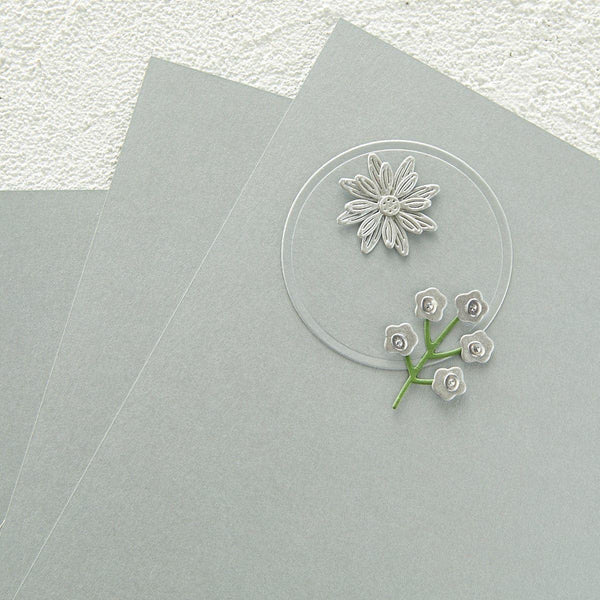 Brushed Silver Cardstock 8 1/2" x 11 - 10 Pack