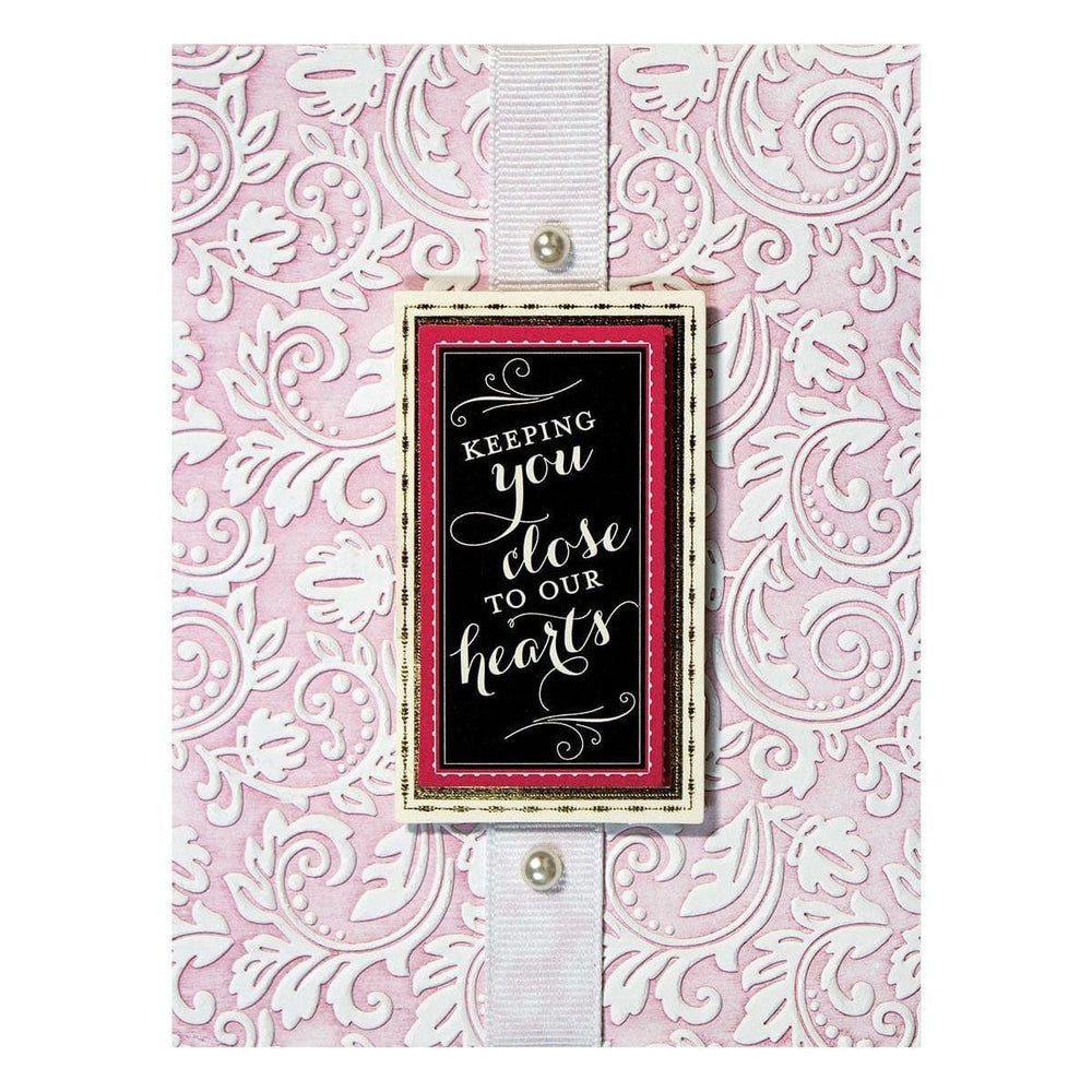 Em-bossing Fold'ers Floral 4.25 x 5.5 in Single Sided