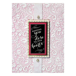 Em-bossing Fold'ers Floral 4.25 x 5.5 in Single Sided