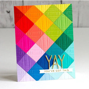 Plaid Company Embossing Folder