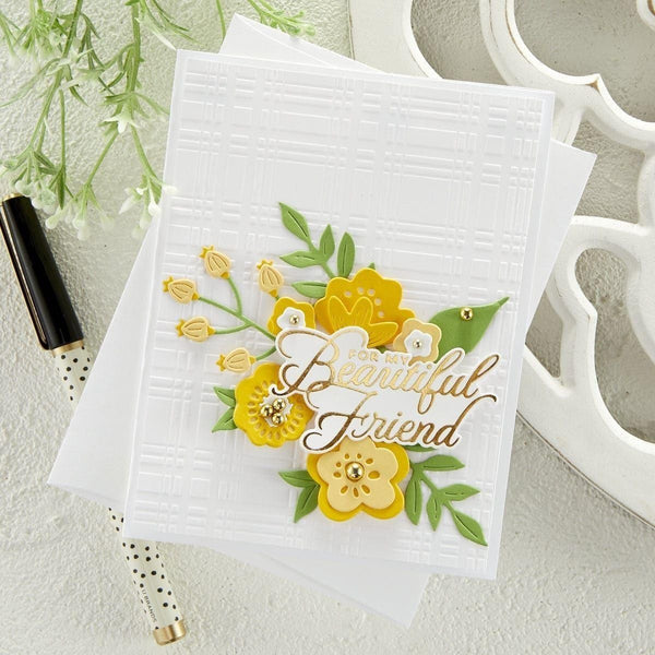 Plaid Company Embossing Folder