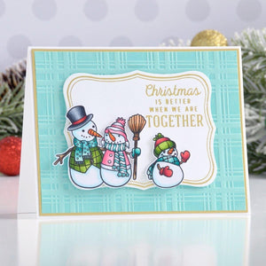 Plaid Company Embossing Folder