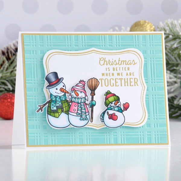 Plaid Company Embossing Folder