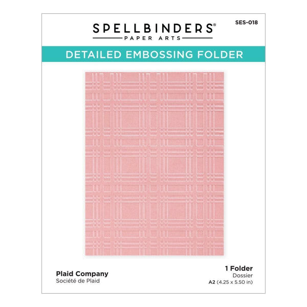 Plaid Company Embossing Folder