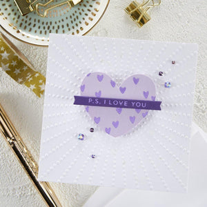 Sun Rays Embossing Folder