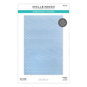 Ski Lodge Embossing Folder by Zsoka Marko