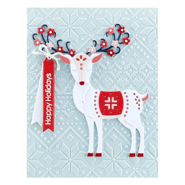Ski Lodge Embossing Folder by Zsoka Marko