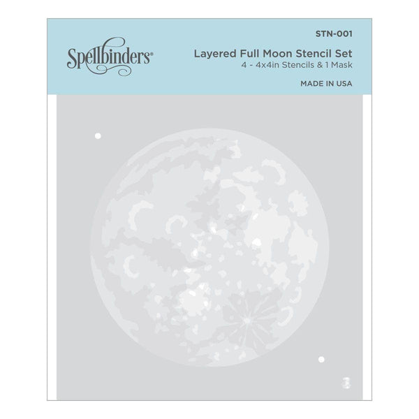 Layered Full Moon Stencil from Celestial Zodiacs Collection