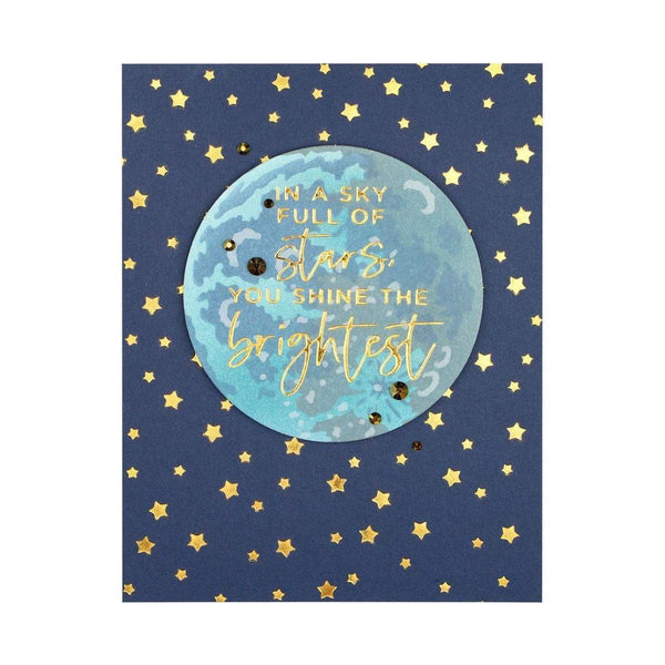 Layered Full Moon Stencil from Celestial Zodiacs Collection