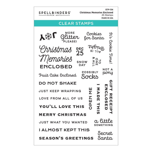 Christmas Memories Enclosed Clear Stamp Set