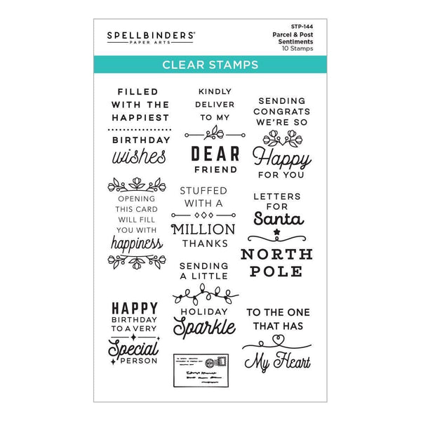 Parcel & Post Sentiments Clear Stamp Set