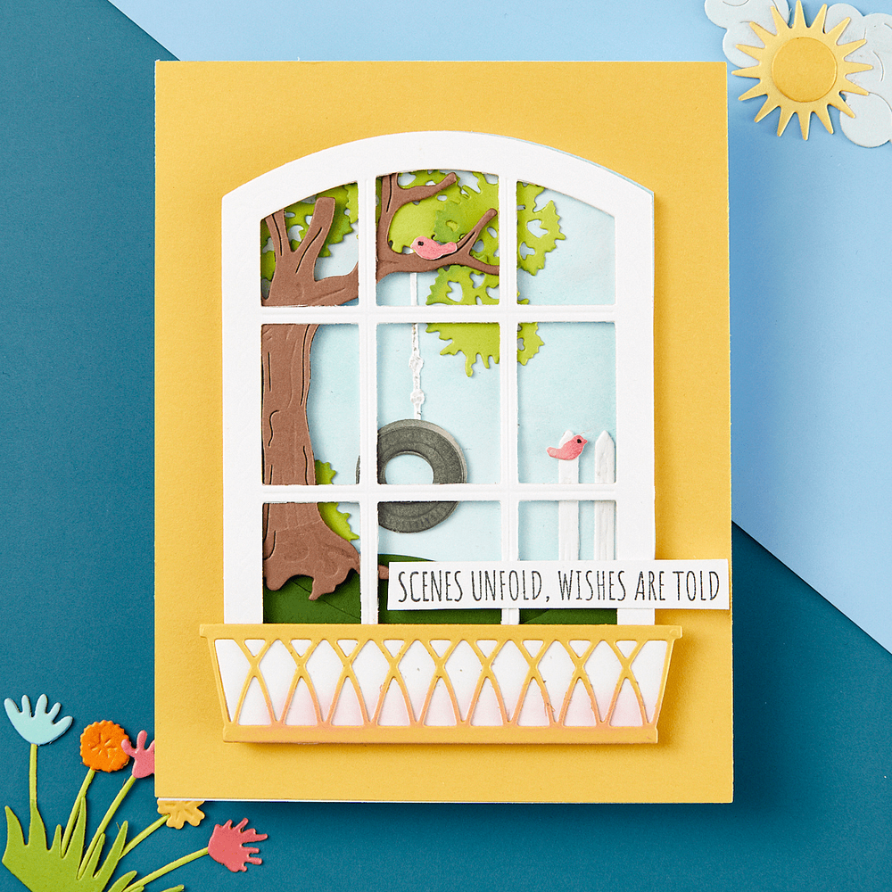 Vista View Window Etched Dies by Tina Smith