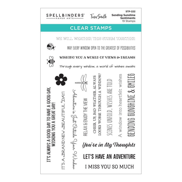 Sending Sunshine Sentiments Clear Stamp Set by Tina Smith