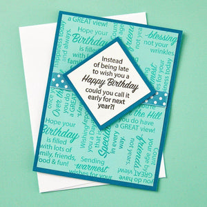 Birthday Messages Clear Stamp Set by Stampendous