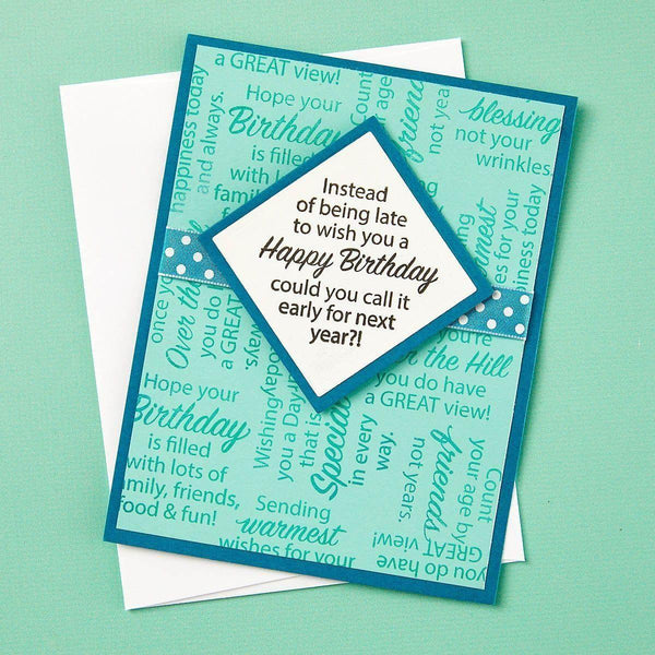 Birthday Messages Clear Stamp Set by Stampendous
