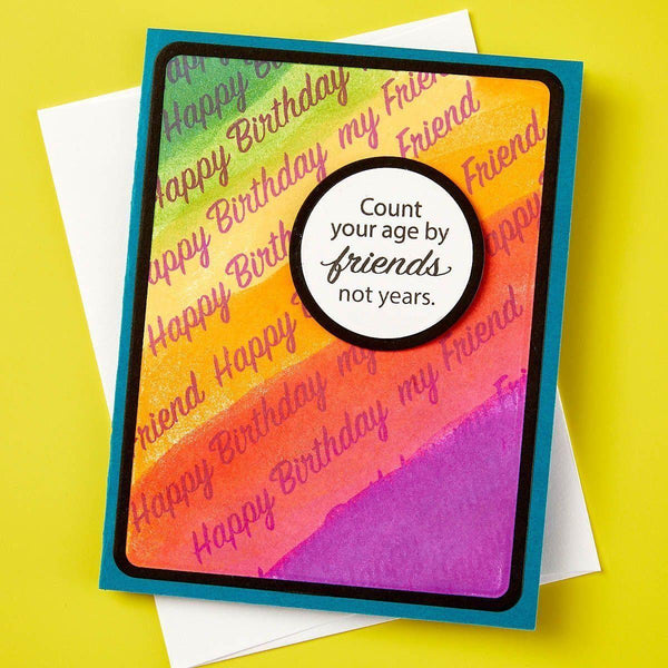 Birthday Messages Clear Stamp Set by Stampendous