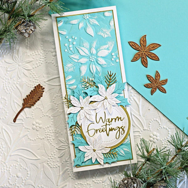 Holiday Blooms Etched Dies
