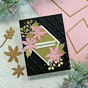 Holiday Blooms Etched Dies