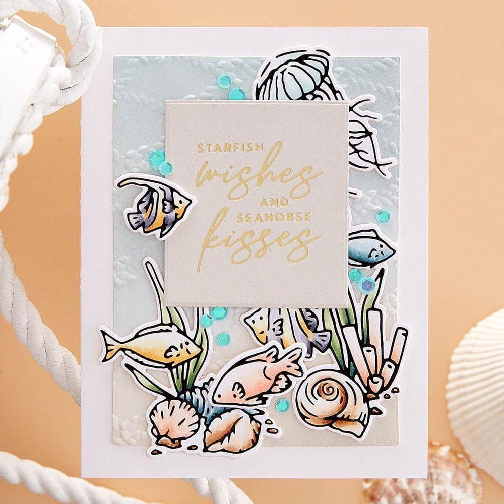 Cast Away 3D Embossing Folder by Dawn Woleslagle