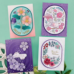 Essential Stylish Ovals Etched Dies