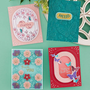 Essential Stylish Ovals Etched Dies