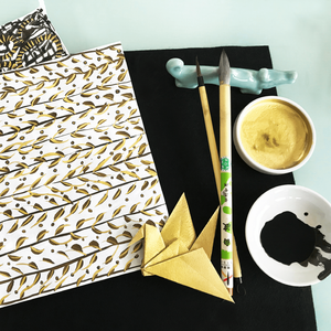 Yasutomo Pale Gold Japanese Watercolor