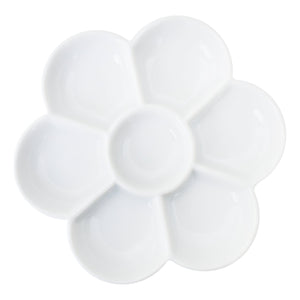 Yasutomo 7 Section Flower Porcelain Dish